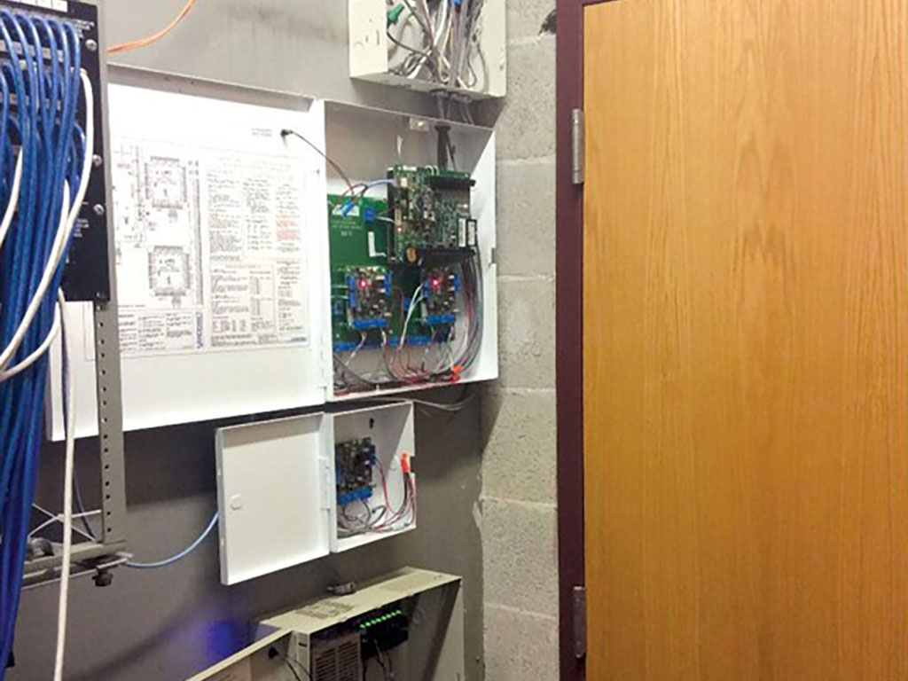 Control box and electric hardware at the Village Green Business Center
