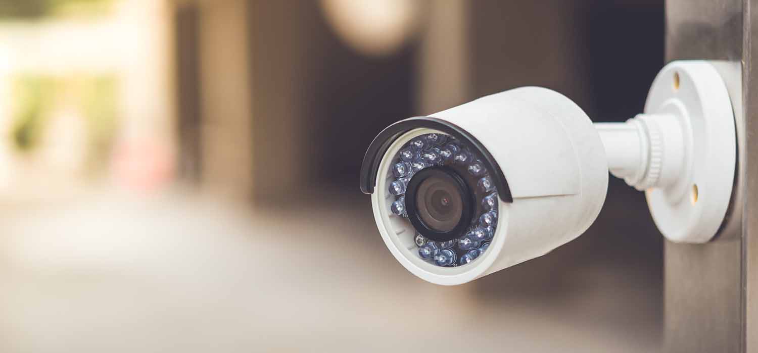 Video surveillance camera close up