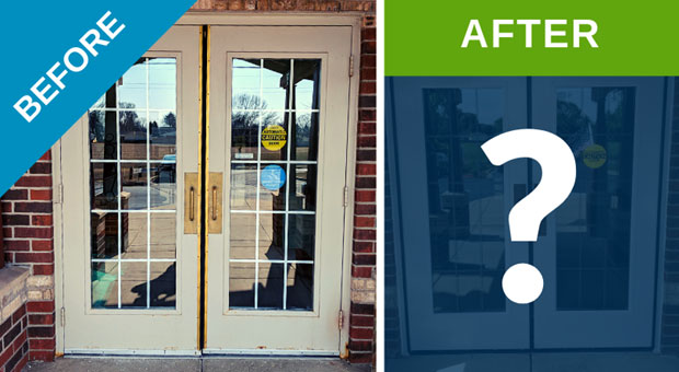 Before & After: Out With The Old, In With The New Door