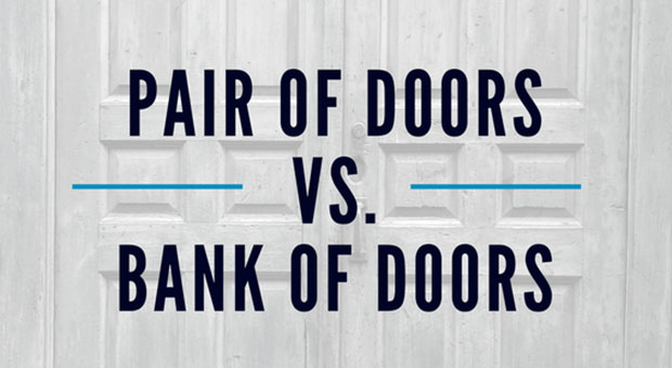 Commercial Doors: Pair vs. Bank?