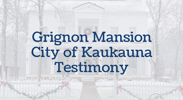 Testimony from City of Kaukauna