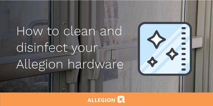 How to clean and disinfect door hardware
