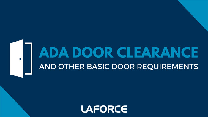 ADA door clearance and ADA door requirements diagram