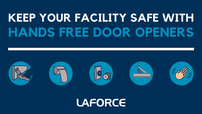 options for hands free door openers and touchless door openers form LaForce