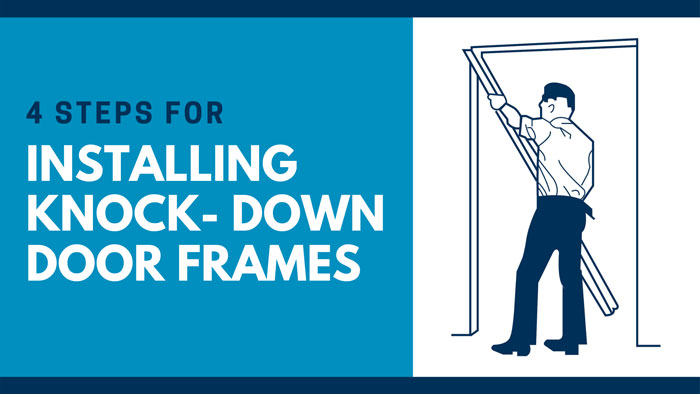 how to install knock-down door frames / hollow metal door frames