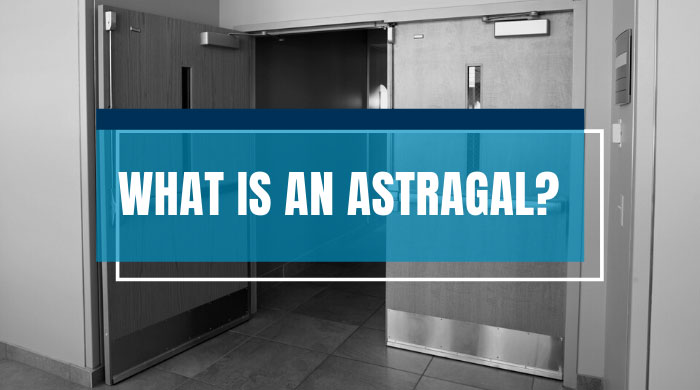 astragal, overlapping astragal, split astragal, meeting astragal