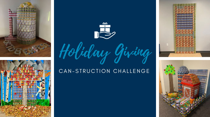 holiday giving canstruction
